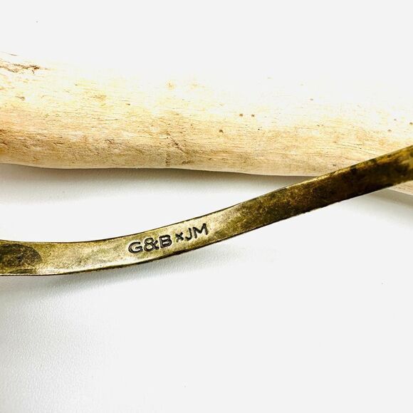 Giles & Brother X JM Spear Cuff Brass Bracelet Jewel Mint Collaboration - Picture 6 of 7